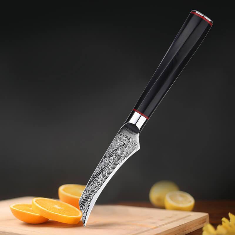 Japanese Damascus Paring Knife 3.5 Inch, Narcissus Flower Series - Letcase