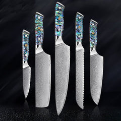 Knife Set, Japanese Damascus Chef Knives Set - Letcase