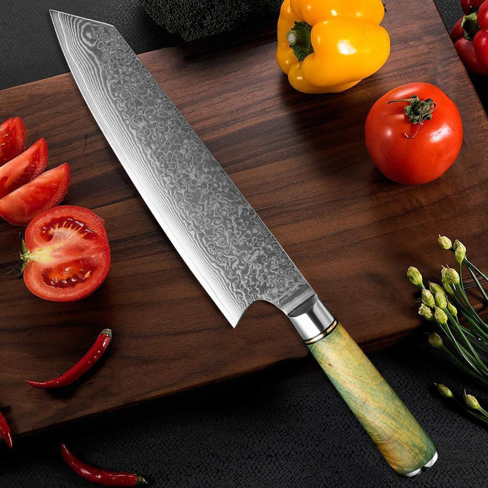 8 Piece Kitchen Knives Set Japanese Damascus Style Stainless Steel Chef  Knife 