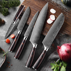 Professional 5 Pieces Stainless Steel Kitchen knife set - Letcase