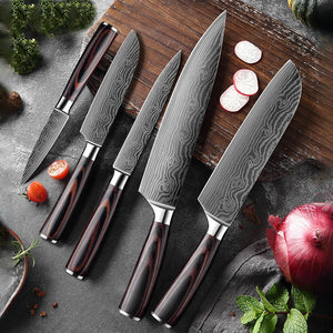 Professional 5 Pieces Stainless Steel Kitchen knife set - Letcase