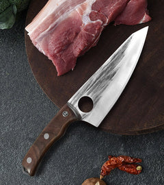 Professional Butcher Knife Set With Leather Sheath - Letcase