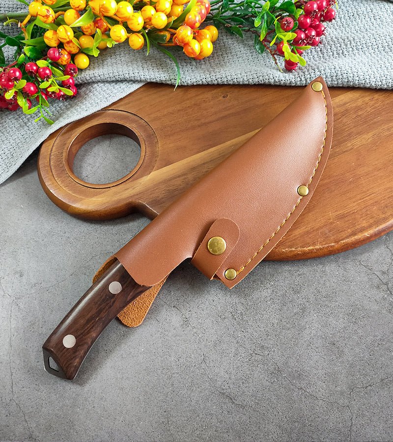 Professional Butcher Knife Set With Leather Sheath - Letcase