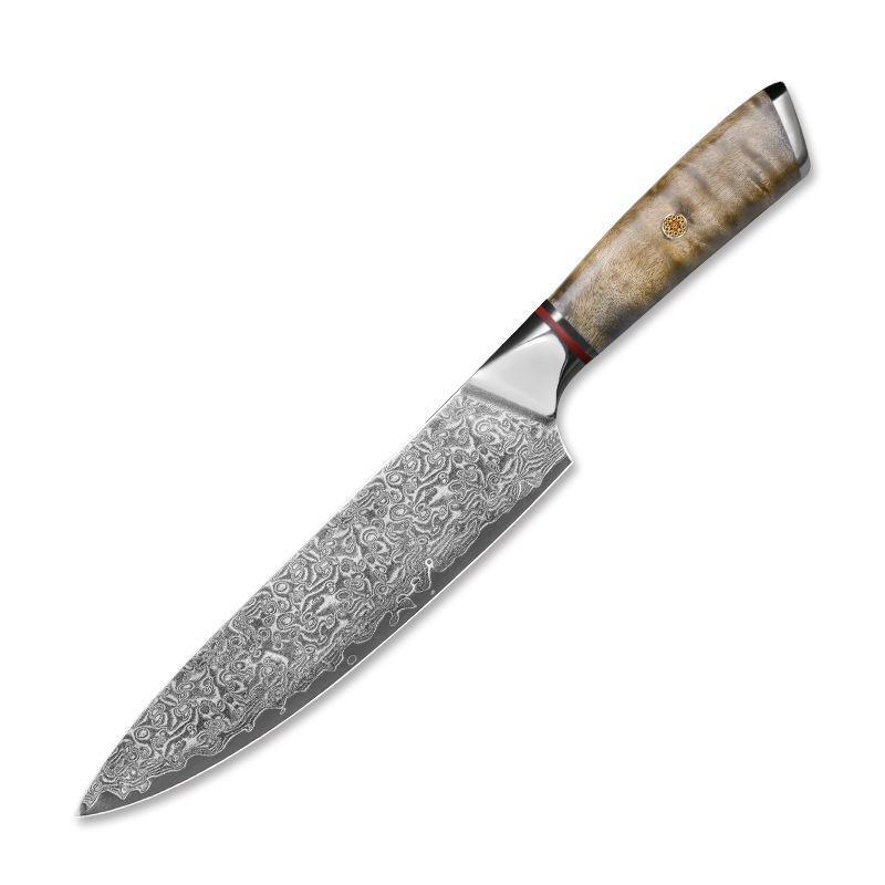 Professional Damascus Kitchen Knife Set - Letcase