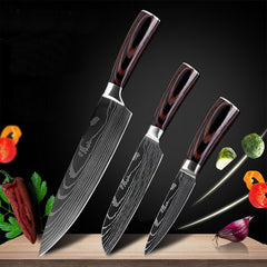 Professional Japanese Kitchen Knife Set - Letcase
