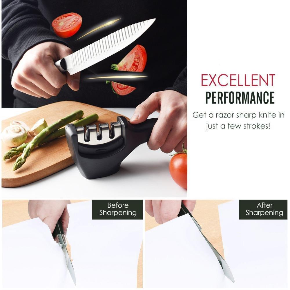 professional kitchen knife sharpener 3 Stages - Letcase