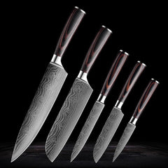 Professional Stainless Steel Chef Knife Set - Letcase