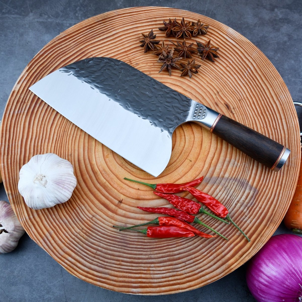 Serbian Cleaver Knife, Hand Forged Boning Knife, Butcher's Beef knife - Letcase