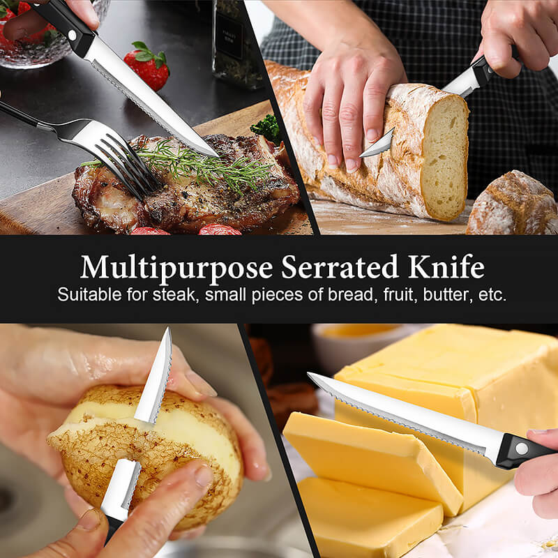 Serrated Steak Knife Set - Letcase