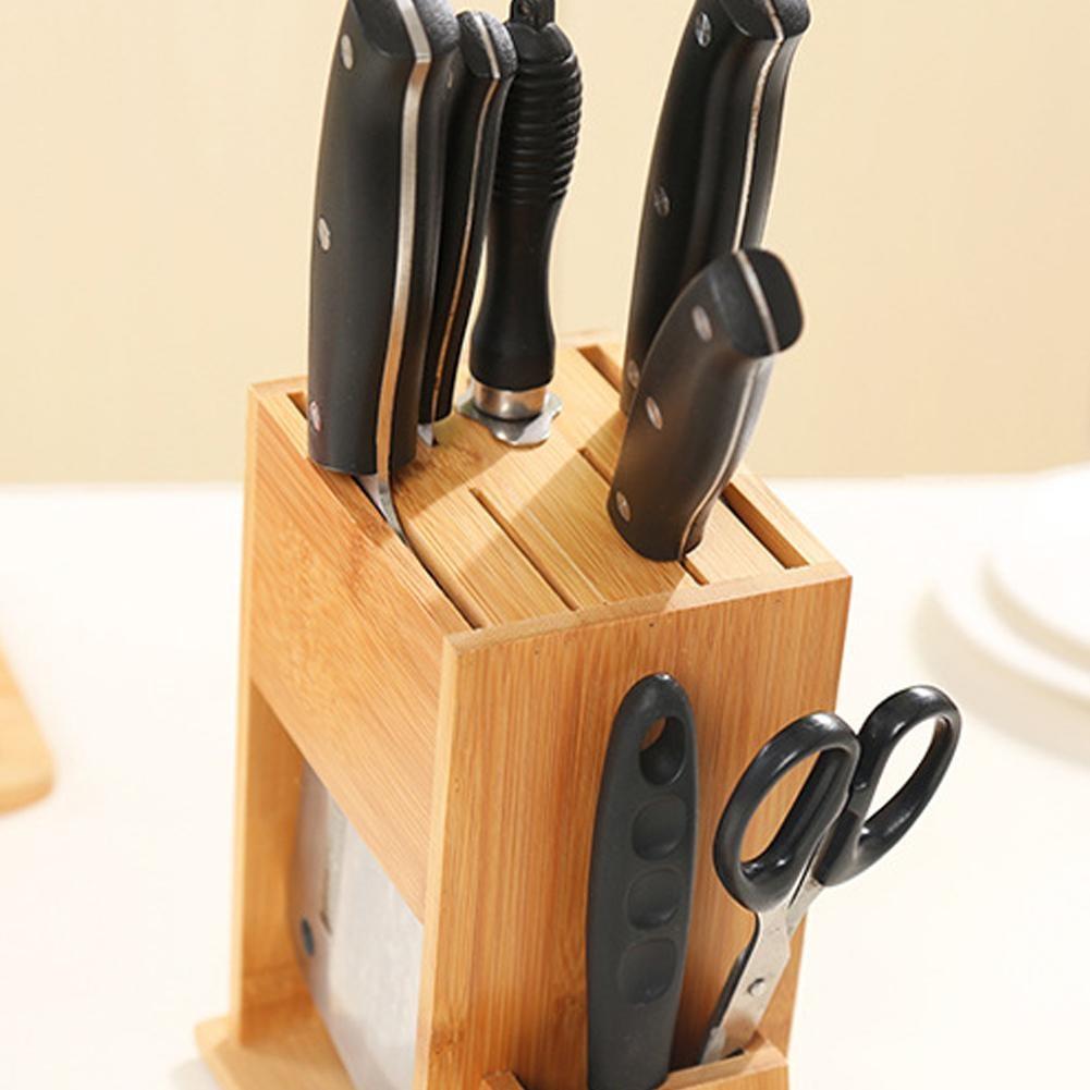 Universal Bamboo Knife Block - Letcase