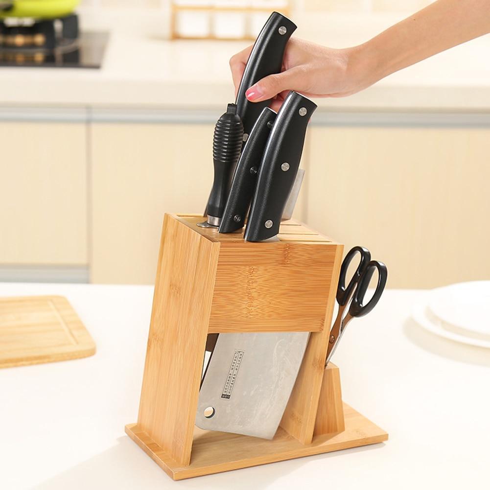 Universal Bamboo Knife Block - Letcase