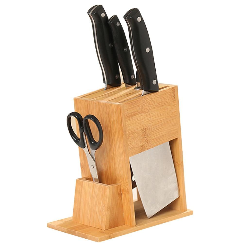Universal Bamboo Knife Block