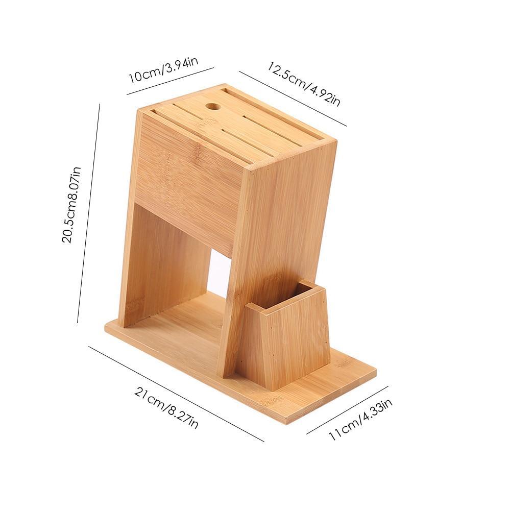 Universal Bamboo Knife Block - Letcase