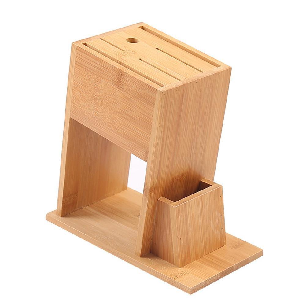 Universal Bamboo Knife Block - Letcase